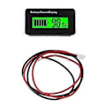 Miniatyrbild 1 av 5: 12v 24v 48v Batterikapacitetsmätare Universal LCD Batteri Voltmeter Display