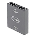 Miniatyrbild 1 av 5: USB C Hona till Dubbel Typ-C Hona Splitter Konverteringsadapter Typ C Adapter