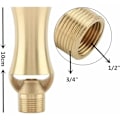 Pikkukuva 2 / 5: Messinkinen jäätorni lampi vesiputous Cedar vesilähde suihkutussuutin säädettävä pää Cedar muotoinen allas virtaus sprinkleri pää(1/2''3/4'')