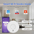 Miniatyrbild 2 av 5: 10-års Batteri WiFi Smart Brandvarnare med Tuya & SmartLife Rökdetektor för Hemmet Uppfyller EN14604