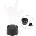 Miniatyrbillede 3 af 5: USB Nyhed 7 Farver Jeg Elsker Dig Tegnsprog LED Natlampe 3D Skrivebordslampe