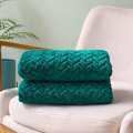 Miniatyrbillede 4 af 5: Super blødt flanneldtæppe, mikrofiber af høj kvalitet, teal 127 x 178 cm, hyggeligt og varmt, egnet til alle årstider