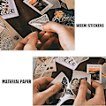 Miniatyrbild 5 av 5: 400 st Scrap Journaling Vinta Scrap Washi Stickers För Konst Cra
