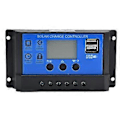 Pikkukuva 1 / 4: Aurinkolataussäädin LCD-näytöllä, kaksois-USB, älykäs ohjaussäädin DC 12V24V30A