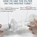 Miniatyrbild 3 av 5: Inline CPAP-filter, 6-pack CPAP-filter Hypoallergena filter Kompatibla med CPAP-maskiner Replac