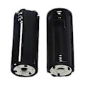 Miniatyrbillede 5 af 5: Lommelygte Lampe Adapter til Case Konverter 2 stk. Batteriholder Sort Cylindrisk AAA Plastik Batteriholder Adapter til