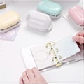 Pikkukuva 1 / 5: 3-Reikäinen Paperinrei'itin Kannettava Mini Rei'itin DIY Kannettava Paperinrei'itin Opiskelijan Käsintehty Scrapbook Rei'itin Valkoinen