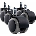 Miniatyrbilde 1 av 5: Kontorstolhjul - 5 stk x 11 x 49 mm - Hjul til datamaskin- og spillstoler - Møbelhjul til harde, laminerte, tre- og fliselagte gulv