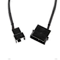 Miniatyrbillede 3 af 5: PWM Fan 4-Pin Molex Han til 3-Pin/4-Pin PC Fan Strømadapter Konnektor Kabel