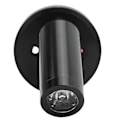 Miniatyrbillede 3 af 5: 12‑24V 3W LED Læselampe Soveværelse Sengelampe Krom Aluminium Legering til Båd RV SUV Trailer Sort Varm Hvid