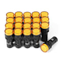 Miniatyrbillede 1 af 5: 20 stk. 12V LED Indikator Signal Advarsel Alarm Nødlys Lampe Gul