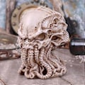 Miniatyrbillede 2 af 5: Bronze Guld Cthulhu Statue Cthulhu Kranie Resin Ornament Blæksprutte