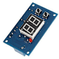 Miniatyrbild 4 av 4: Timerrelä 0 Till 99s Intermittent Utgångsmodul Digital Rördisplay Programmerbar Timerrelä Kort Dc12v