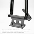 Miniatyrbild 3 av 5: 2-pack cykelgaffelmontering cykel lastbilsflak tak cykelställ cykelblock lastbilsmontering för racercykel