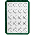 Miniatyrbilde 1 av 4: 42*29.5cm Silikon Bakematte Multifunksjonell Non-Stick Kakebrettmatte (grønn)(4-d-1)