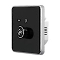 Miniatyrbilde 1 av 5: Smart Wifi Viftebryter 5 Hastighetskontroll EU Takvifte Rotary/Knapp Brytere Tuya Fjernkontroll for Alexa Home(Svart)