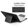 Miniatyrbillede 5 af 5: 10 tommer trådløst Bluetooth-tastatur med stativ PU læderetui til Windows Android og IOS Guld
