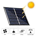 Miniatyrbillede 5 af 5: 0,3W 3V Mini Solpanel Polykrystallinsk Silicium Lille Solcelle DIY Vandtæt Camping Bærbar Strøm Solpanel Kompatibel til Legetøj Lys Lampe Ventilator