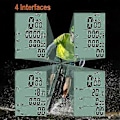 Miniatyrbillede 3 af 5: Trådløs cykelcomputer vandtæt speedometer med grøn LCD-baggrundsbelysning