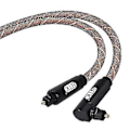 Miniatyrbillede 3 af 5: 90 Graders Optisk Kabel 5.1 Digital Lyd Spdif Fiberoptisk Audio Toslink Kabel 1m