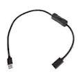 Miniatyrbillede 1 af 5: USB3.0 forlængerkabel med lige hoved og tænd/sluk-knapper, understøtter dataoverførsel og strømforsyning til USB-drevet ventilator