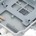 Miniatyrbillede 4 af 4: Optisk Fiberfordelingsboks 8 Kerne Vandtæt Fiberoptisk Splitterboks til Indendørs Udendørs