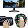 Miniatyrbild 4 av 5: EVA Musmatta Handledsskydd Mjukt Minnesskum Datorspel Musmattor för Hemmakontorsbruk