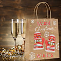 Miniatyrbild 5 av 5: Set med 24 papperspresentpåsar med handtag Jul påsar - 26cm x 21cm x 10cm