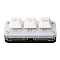 Miniatyrbilde 2 av 5: 3 Tasters Mini Tastatur USB Mekanisk Gaming Programmerbart Makrotastatur Blå Bryter med RGB Bakgrunnsbelysning for PC Kontorarbeid Tegneserie