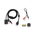 Pikkukuva 1 / 5: VGA-kaapeli Cast High Definit + 3,5 mm - 2-adapterille