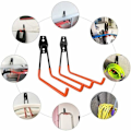 Miniatyrbillede 3 af 4: Stål Garage Opbevaring Utility Dobbeltkroge, Heavy Duty Skopholdere til Organisering af Elværktøj, Skuret, Stiger, Cykler og Vrag (Pac