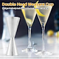 Miniatyrbilde 4 av 5: Målebeger i rustfritt stål Dobbelthodet Bar Party Vin Cocktail Shaker Jigger 45 ml