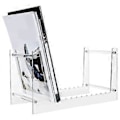 Miniatyrbilde 2 av 5: Klar Vinyl Plate Stativ Holder For Skrivebord Album Oppbevaring, Platehylle Display For Skrivebord Bilde [xc]
