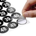 Pikkukuva 3 / 5: 20 kpl Numerotarrat 1-50 Peräkkäiset numerotarrat 1 tuuman itseliimautuva tarra varastoon St