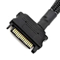 Miniatyrbillede 4 af 5: Ing Fan Adapterkabel, 15 Pin Sata Til 4 X 3 Pin / 4 Pin Pmw 12v Pc Kabinet Blæser Adapterkabel Til 15