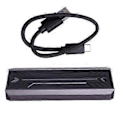 Miniatyrbilde 3 av 5: Dual Protocol SSD NVME M2 Harddisk Kabinett RGB Aluminium M.2 til USB3.1 Gen1 5Gbps Gen2 10Gbps Type C NGFF NVME Case