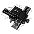 Miniatyrbild 4 av 5: Pro 4-vägs Makro Fokuseringsskena Slider /-up För , , Digital Systemkamera