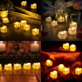 Miniatyrbilde 5 av 5: LED-lys, LED-teljus, flammefrie lys med timer, automatisk modus: 6 timer på og 18 timer av, 3,2 x 3,6 cm, pakke med 12, varm hvit