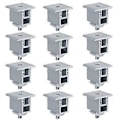 Miniatyrbild 1 av 5: 12-pack Solpanel Monteringsklämma, PV Panel Fäste Takmonteringsklämma för att Fästa 30mm-50mm Tjocka Solpaneler på Skenor