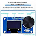Miniatyrbild 4 av 5: 0,96 tums OLED-displaymodul med knappar EC11 roterande kodare IIC-gränssnitt LCD-skärm
