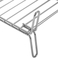 Miniatyrbillede 4 af 5: Dobbelt galvaniseret jern grill med justerbar lukning 25 x 25 cm