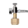 Miniatyrbillede 2 af 4: Soda Fjernslange CO2 Tank Cylinder Påfyldningsadapter med 24 Tommer Højtryksslange til Soda Dåse Konnektor CGA320 Til TR21 4
