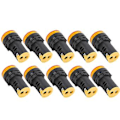 Miniatyrbillede 5 af 5: 10 STK AD16‑22DS Gul LED-indikator Høj Lysstyrke LED-signallampe til Signalindikation AC /DC12V