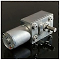 Miniatyrbillede 2 af 5: Gw370 12v 6rpm Reversibel Høj Orm Gearmotor Moment Turbo DC Motor 35a
