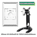 Miniatyrbillede 4 af 5: Monitor Stand Holder til , justerbart foldbart beslag i aluminiumslegering, bærbar tablet skrivebord Smart Displa