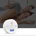 Miniatyrbild 2 av 5: Kolmonoxid Detektor Alarm CO Detektor Alarm Sensor Med LCD-Display Minnesfunktion Batteridriven För Hus Sovrum Vardagsrum Fabrik Hotell