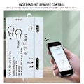 Miniatyrbilde 4 av 4: WiFi Relébryter 1CH Stemmestyring APP Fjernkontroll Trådløs Brytermodul for Lampe Vifte Stikkontakt 732V USB 5V