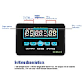 Miniatyrbild 1 av 5: 3 Fönster Display Temperaturkontroller -19-99℃ Termostatmodul för Luftkonditioneringssystem 12V