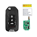 Miniatyrbild 3 av 5: För Keydiy Nb10-4 Fjärrkontroll Bilnyckel Universal 4 Knappar För Stil För Kd900/-x2 Mini/ -max