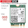 Miniatyrbillede 4 af 5: Ax210ngw Wifi6e Netværkskort Bluetooth 5.2 5374m Bånd Trådløst Netværkskort Med 8db Antenne Kit